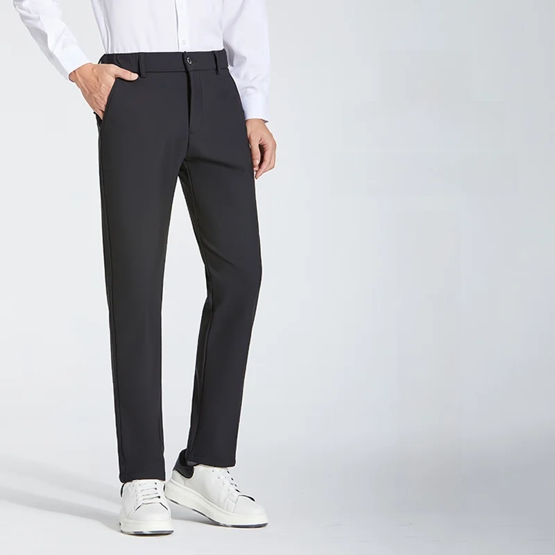 Мужские повседневные брюки прямого кроя, утолщенные, не требующие глажки, рабочие брюки, модные городские стильные зимние брюки
Мужские повседневные брюки прямого кроя, утолщенные, не требующие глажки, рабочие брюки, модные городские стильные зимние брюки