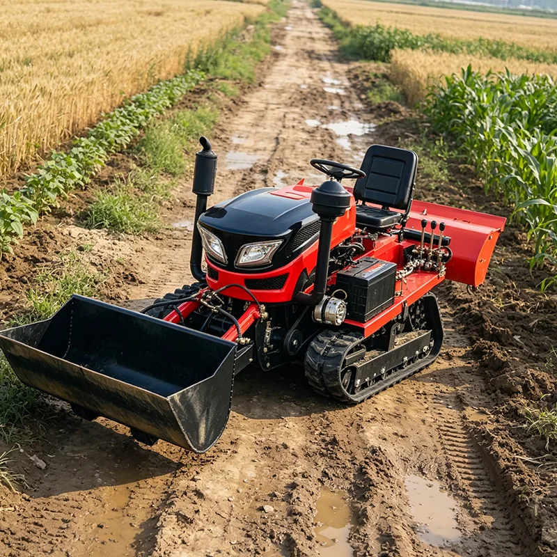 Customized Ride-on Crawler Cultivator, Multifunctional Crawler Plowing Machine, 35 HP All-Terrain Tiller
Customized Ride-on Crawler Cultivator, Multifunctional Crawler Plowing Machine, 35 HP All-Terrain Tiller