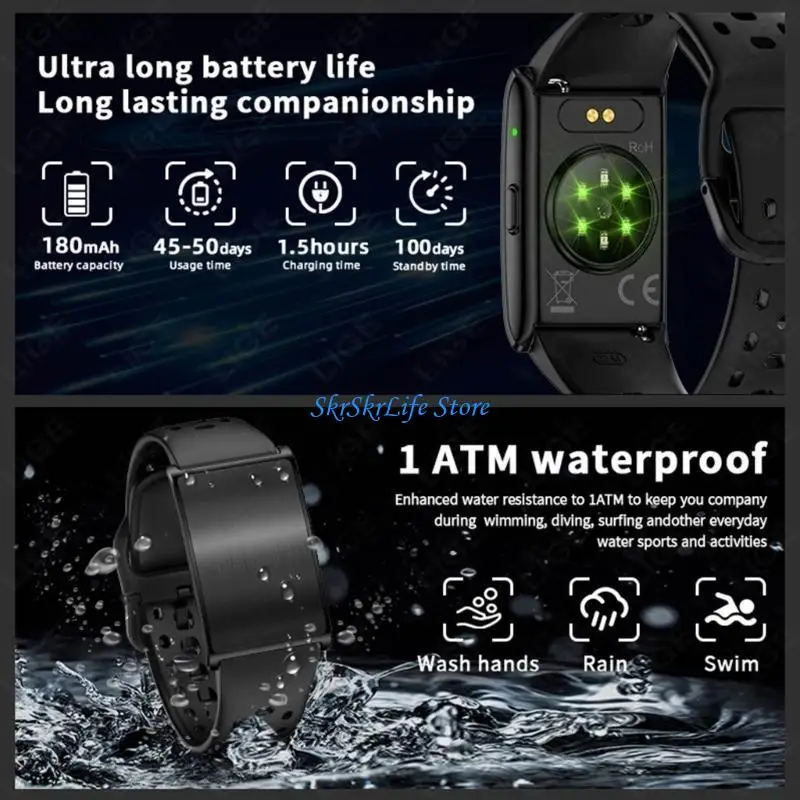 E65E Modern Activity Monitor Deep Sleep Recording 15 Exercise Types Ergonomic Device
E65E Modern Activity Monitor Deep Sleep Recording 15 Exercise Types Ergonomic Device