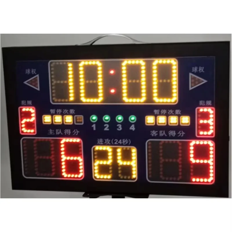 Sports Equipment Wall Mounted Basketball Electronic Scoreboard Set Wireless Remote Control
Sports Equipment Wall Mounted Basketball Electronic Scoreboard Set Wireless Remote Control