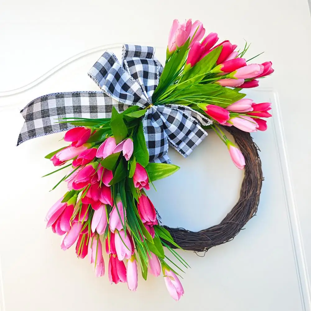 Home Decor Wreath Spring Floral Plaid Bowknot Door Wreath for Home Decor Garden Ornaments Strong Door Garland
Home Decor Wreath Spring Floral Plaid Bowknot Door Wreath for Home Decor Garden Ornaments Strong Door Garland