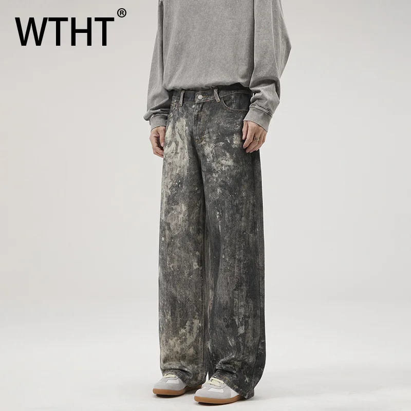 WTHT винтажные мужские джинсовые брюки с граффити старого контрастного цвета, модные осенние прямые джинсы 2025, мужские 2A2309
WTHT винтажные мужские джинсовые брюки с граффити старого контрастного цвета, модные осенние прямые джинсы 2025, мужские 2A2309
