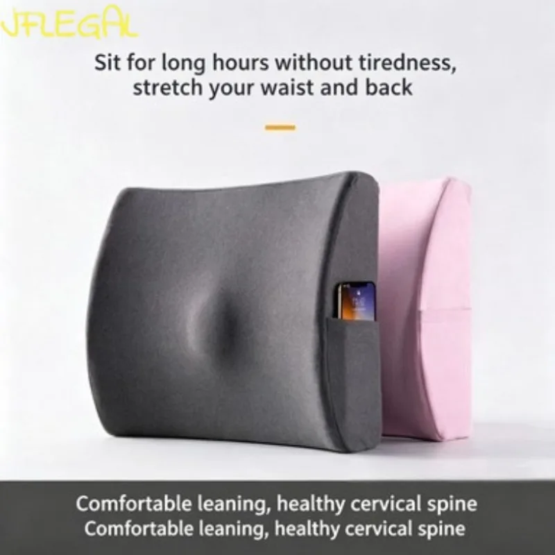 JFLEGAL Ergonomic Memory Foam Lumbar Support Pillow with Pocket Office Chair & Car Seat Back Cushion for Lower Back Pain Relief
JFLEGAL Ergonomic Memory Foam Lumbar Support Pillow with Pocket Office Chair & Car Seat Back Cushion for Lower Back Pain Relief