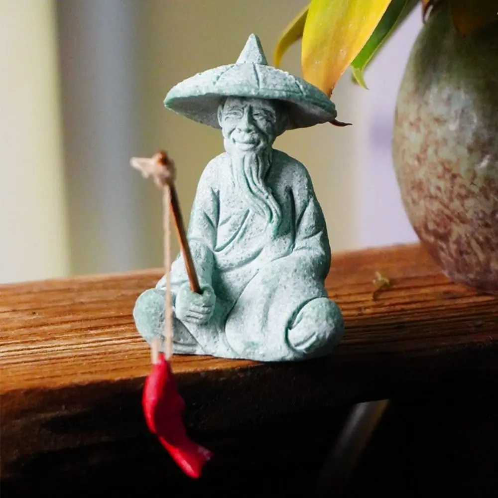 Sandstone Sitting Fishing Figurine Cute DIY Fisherman Statue Serviceable Delicate Desktop Cculpture Table Centerpieces
Sandstone Sitting Fishing Figurine Cute DIY Fisherman Statue Serviceable Delicate Desktop Cculpture Table Centerpieces