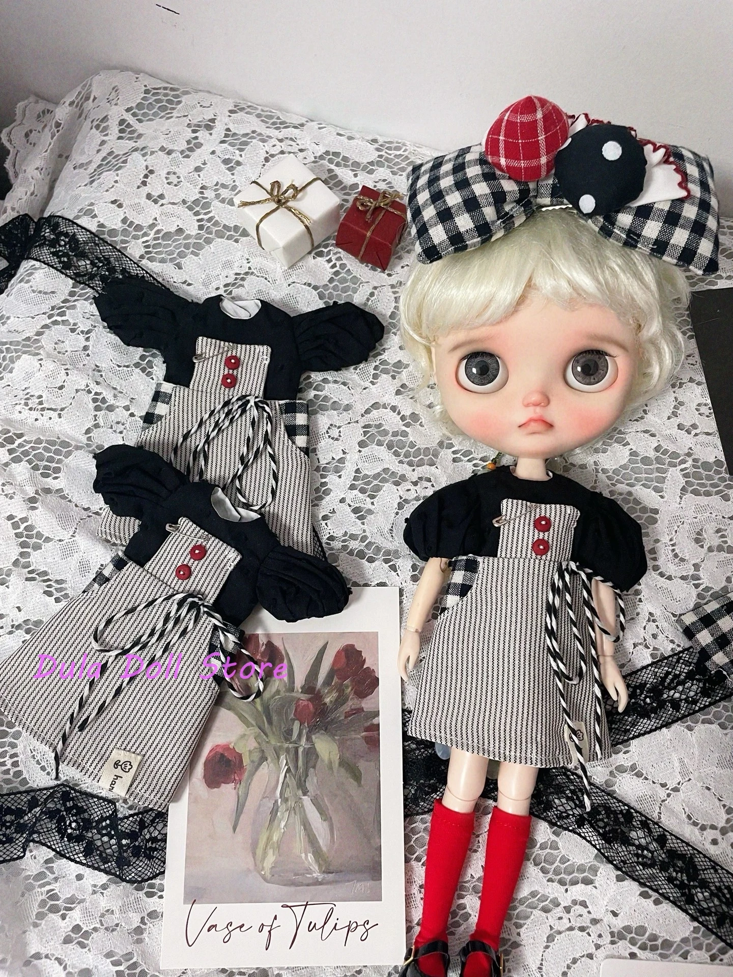 Dula Doll Clothes Black panelled candy dress set Blythe Qbaby ob24 ob22 Azone Licca ICY JerryB 1/6 Bjd Doll Accessories
Dula Doll Clothes Black panelled candy dress set Blythe Qbaby ob24 ob22 Azone Licca ICY JerryB 1/6 Bjd Doll Accessories