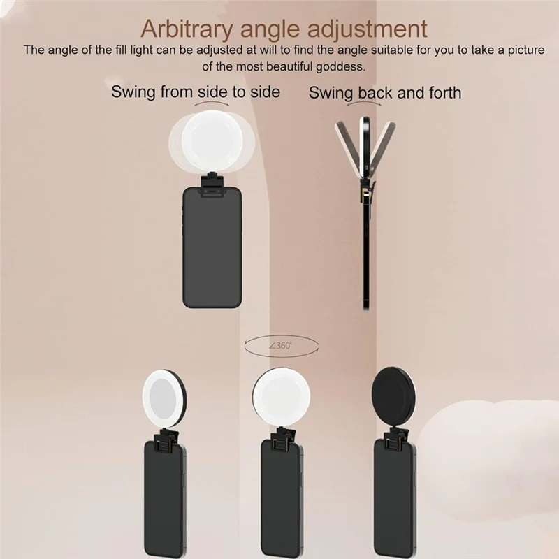 A69eselfie Ring Light Rechargeable Portable Clip On Selfie Ring Light USB Charging For Smartphone Mobile Phone Photographing
A69eselfie Ring Light Rechargeable Portable Clip On Selfie Ring Light USB Charging For Smartphone Mobile Phone Photographing