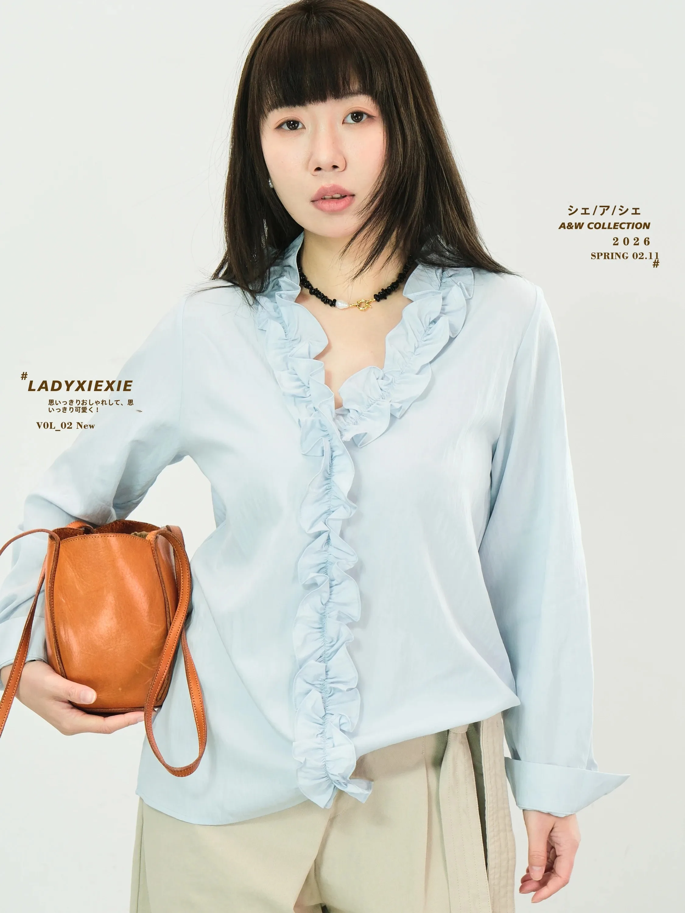 LADYXIEXIE211 Romantic Style Long Sleeve Women's Shirt V-Neck Heavy Embellished Wood Grain French Style Cotton Blend
LADYXIEXIE211 Romantic Style Long Sleeve Women's Shirt V-Neck Heavy Embellished Wood Grain French Style Cotton Blend