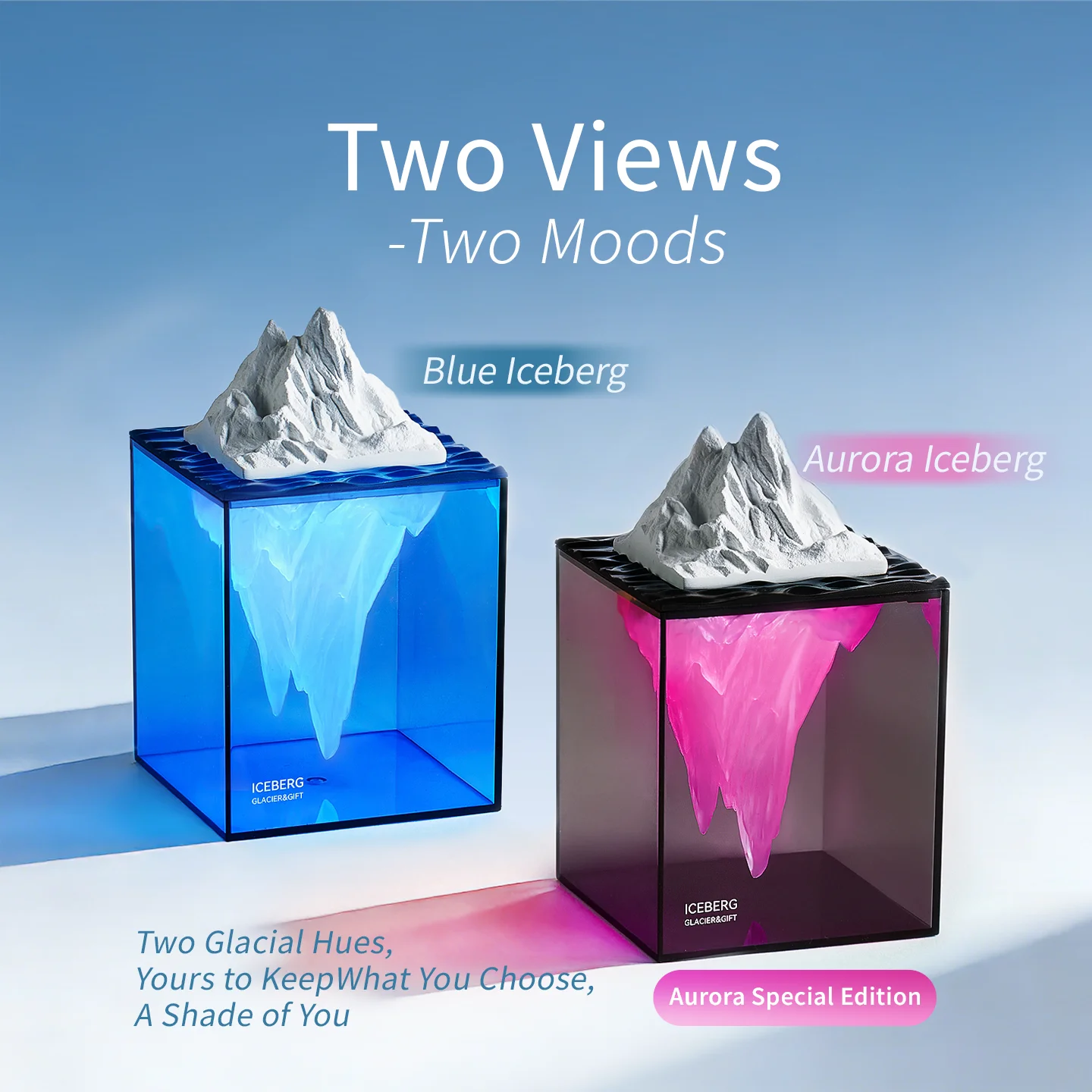 USB Rechargeable Iceberg Night Light Desktop Decorative Atmosphere Light for Home Office Room 7 Colors Changing Mood Light
USB Rechargeable Iceberg Night Light Desktop Decorative Atmosphere Light for Home Office Room 7 Colors Changing Mood Light
