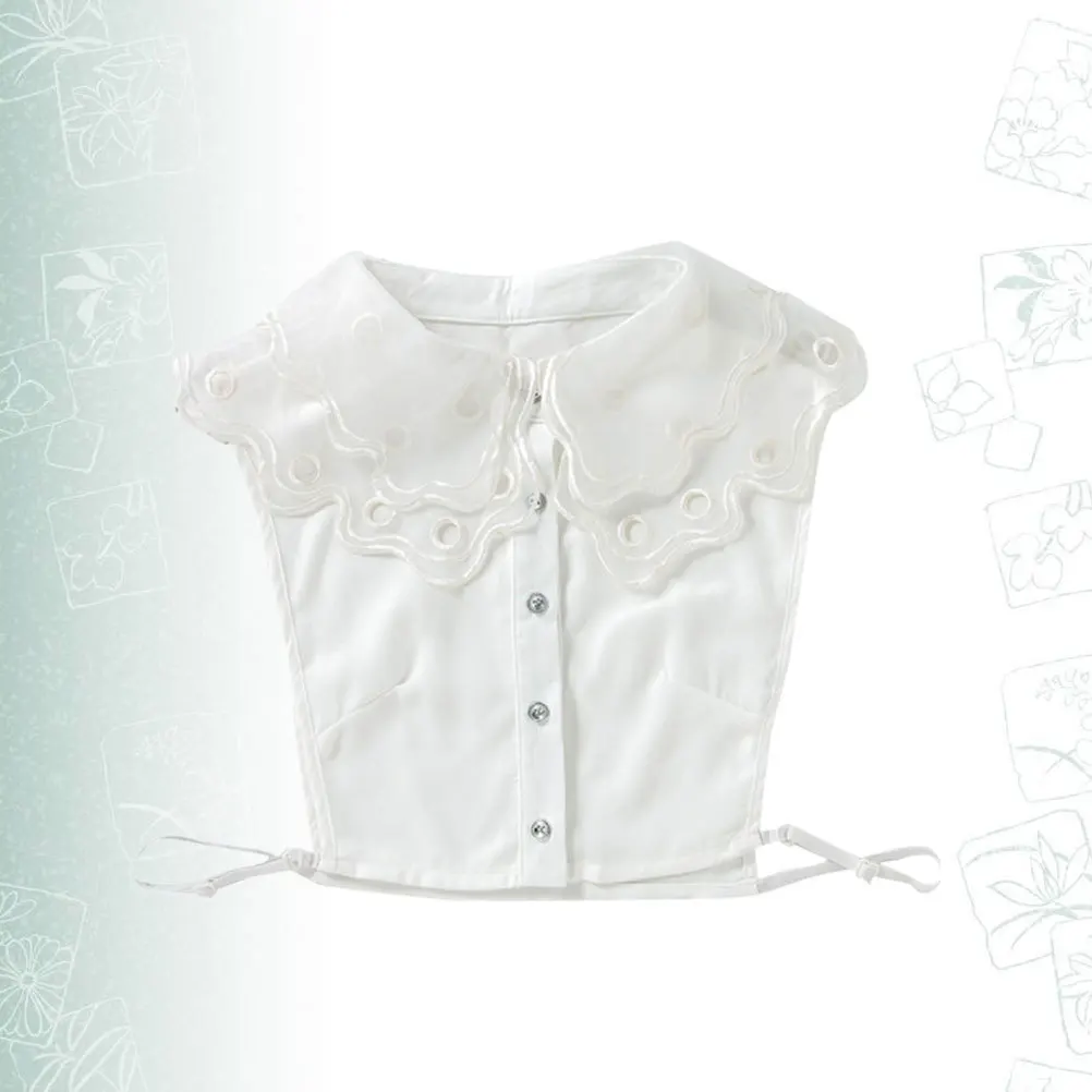 White Embroidered Shirt Fake Collar Free Size Stylish Lace Neckline Accessory Suitable for Sweaters Shirts T-Shirts
White Embroidered Shirt Fake Collar Free Size Stylish Lace Neckline Accessory Suitable for Sweaters Shirts T-Shirts