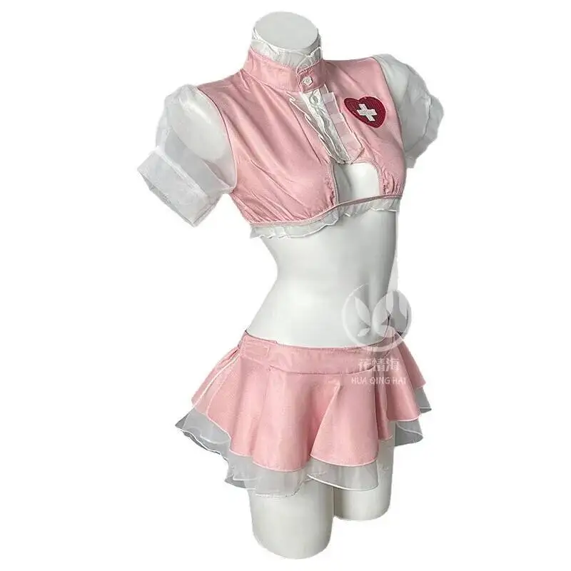 Floral Sexy Lingerie Sweet Nurse Revealing Chest Seductive Pure Desire Style Role-Play Uniform Short Sleeved Sexy Sets H1IW
Floral Sexy Lingerie Sweet Nurse Revealing Chest Seductive Pure Desire Style Role-Play Uniform Short Sleeved Sexy Sets H1IW