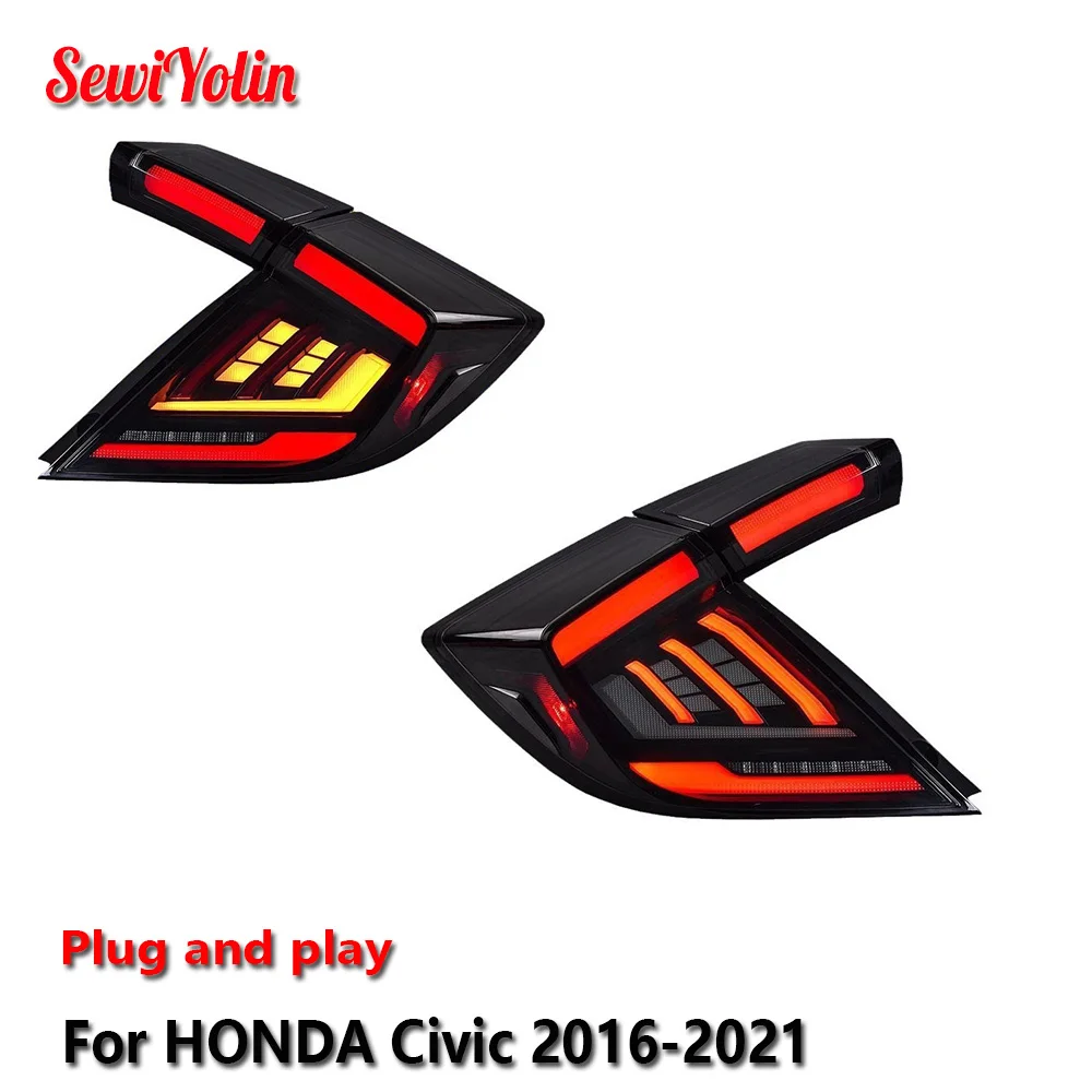 Автомобильные светодиодные задние фонари в сборе для HONDA Civic 2016-2021, авто противотуманные DRL, стоп-сигнал, указатель поворота, Plug and Play
Автомобильные светодиодные задние фонари в сборе для HONDA Civic 2016-2021, авто противотуманные DRL, стоп-сигнал, указатель поворота, Plug and Play
