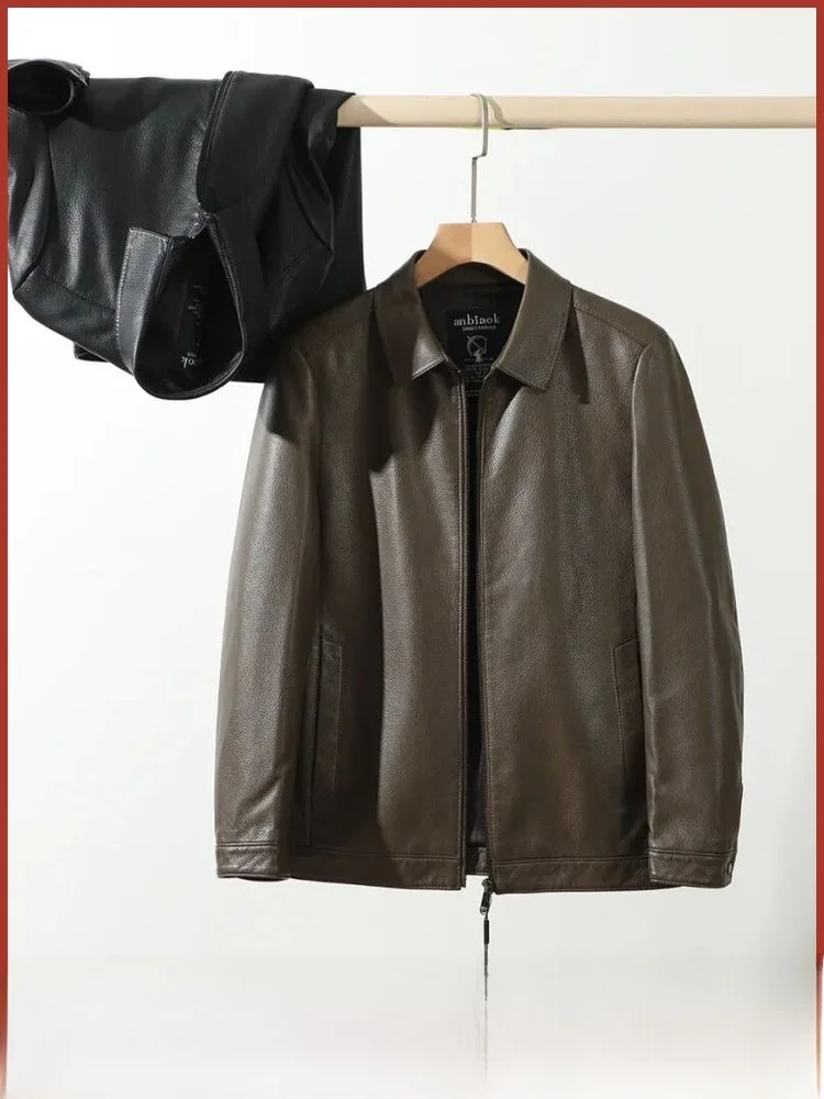 Ele Casual PU Leather Jaet Men's Collar Busin Commuting Spring Autumn Faion Ci Sle Long Sve Zipper Straight...
Ele Casual PU Leather Jaet Men's Collar Busin Commuting Spring Autumn Faion Ci Sle Long Sve Zipper Straight...