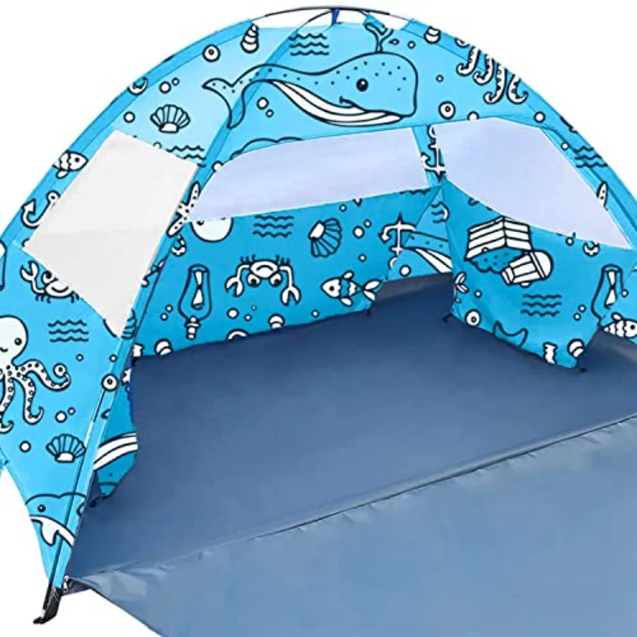 Ocean World 3-4 Person Family and Baby Beach Tent Cool Beach Essentials for Shade UPF 50+ UV Protection and PU800 Waterproof Po
Ocean World 3-4 Person Family and Baby Beach Tent Cool Beach Essentials for Shade UPF 50+ UV Protection and PU800 Waterproof Po