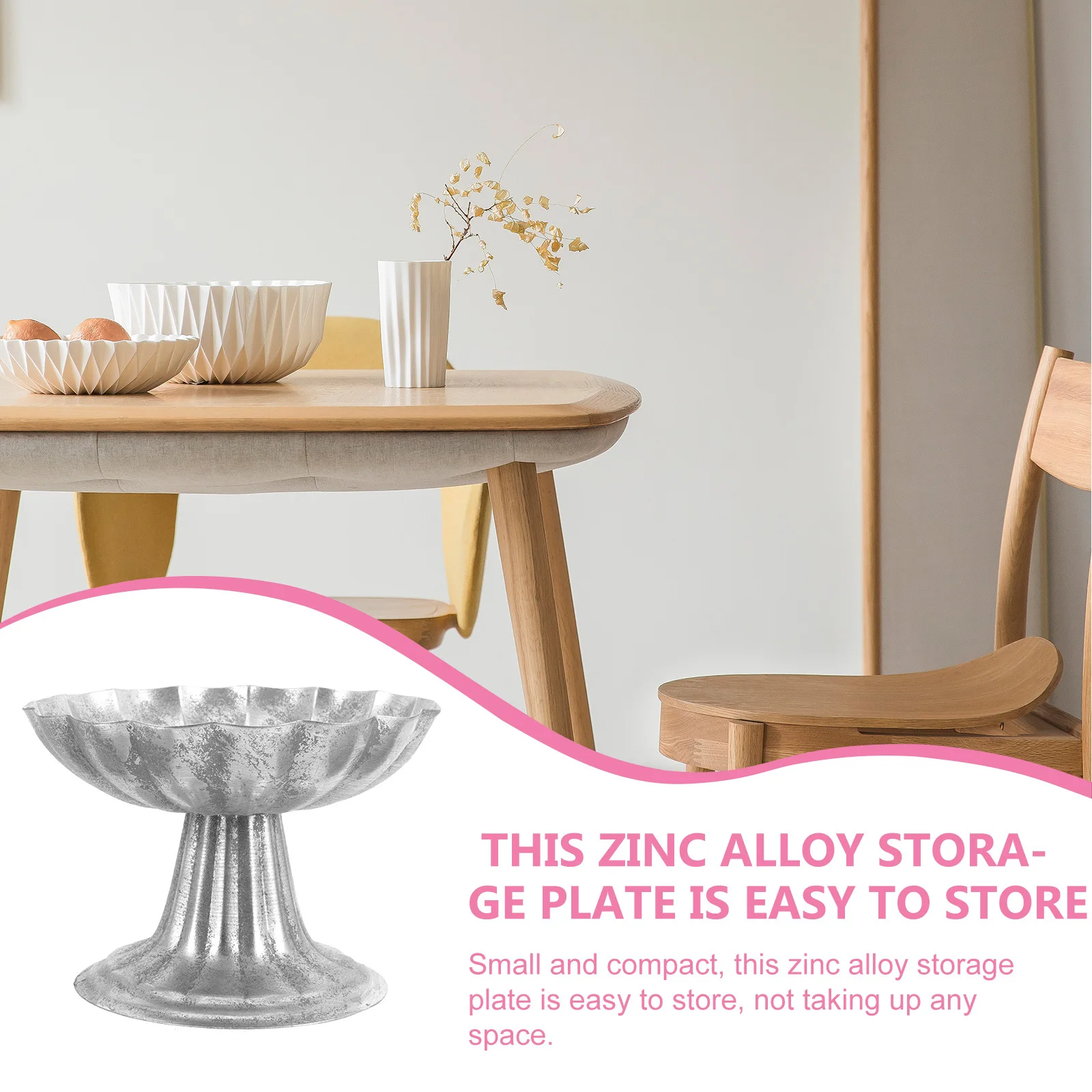 Buddhist Offering Plate Temple Fruit Tray Metal Zinc Alloy Tribute Dish Fruit Holder Snack Serving Plate 
Buddhist Offering Plate Temple Fruit Tray Metal Zinc Alloy Tribute Dish Fruit Holder Snack Serving Plate