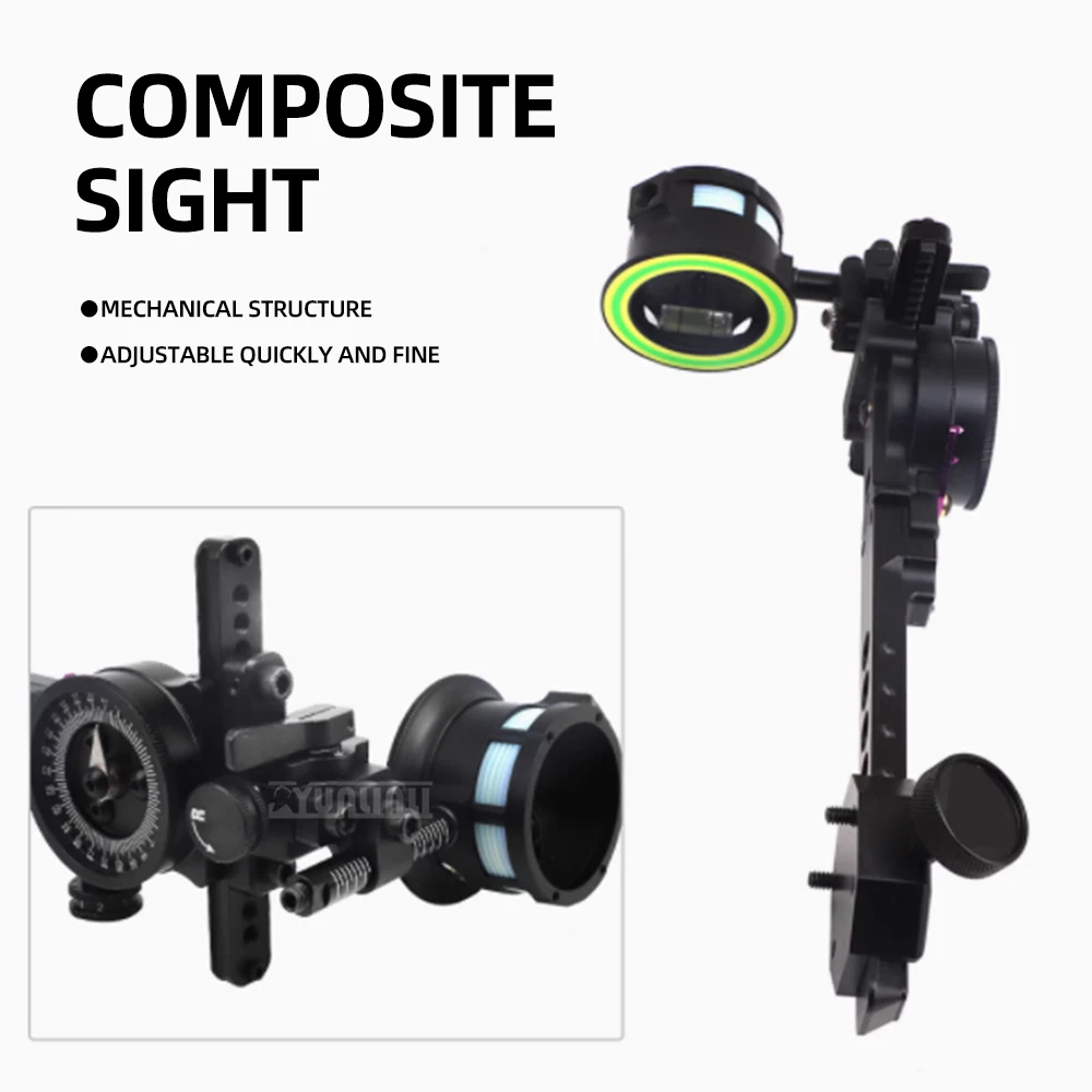 Long Pole Single Needle Composite Sight Four-Way Fine Adjustment Bow Archery Equipment with Composite Pulley for Precision Shoot
Long Pole Single Needle Composite Sight Four-Way Fine Adjustment Bow Archery Equipment with Composite Pulley for Precision Shoot