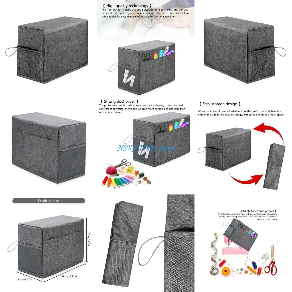 L8RC Sewing Machine Dust Cover with Storage Pocket Protective Sewing Machine Cover Dust Cover for Sewing Machine Accessories
L8RC Sewing Machine Dust Cover with Storage Pocket Protective Sewing Machine Cover Dust Cover for Sewing Machine Accessories