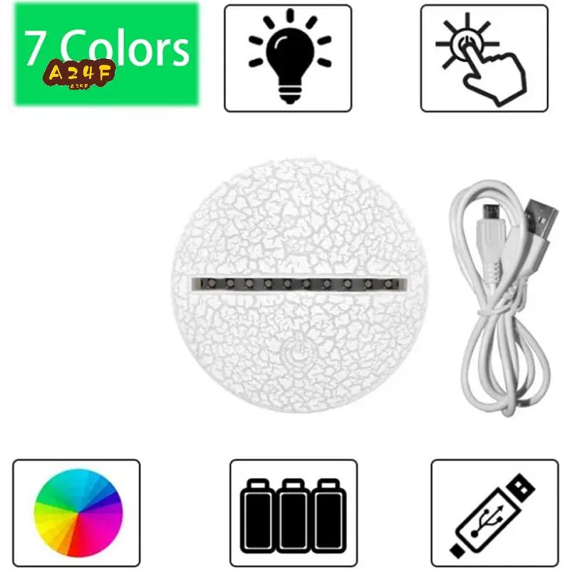 A24F-10Pcs Acrylic 3D LED Lamp Base Table Night Light Base 7 Color Adjust ABS Battery Or USB Operated Lighting Accessories
A24F-10Pcs Acrylic 3D LED Lamp Base Table Night Light Base 7 Color Adjust ABS Battery Or USB Operated Lighting Accessories