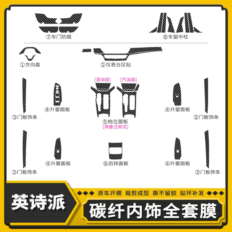 For Honda Inspire 18-22 Car Carbon Fiber Center Console Interior Modification Decorative Film Sticker Car Accessories
For Honda Inspire 18-22 Car Carbon Fiber Center Console Interior Modification Decorative Film Sticker Car Accessories