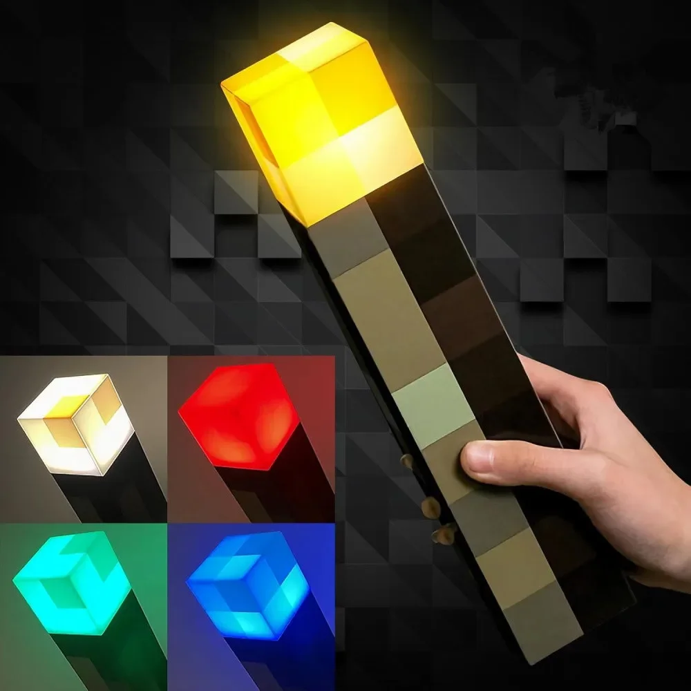 MC Game Brownstone Torch Lamp Figure 4Colors LED Night Light Bedroom Decorative Table Lamp USB Charging with Buckle Kids Toy Gif
MC Game Brownstone Torch Lamp Figure 4Colors LED Night Light Bedroom Decorative Table Lamp USB Charging with Buckle Kids Toy Gif