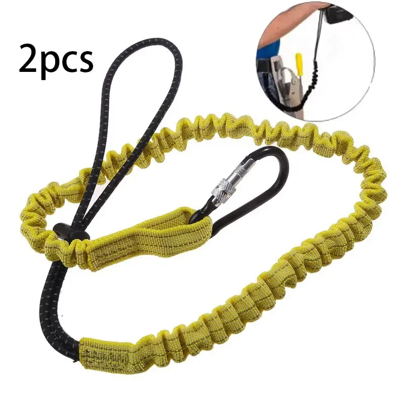 Safety Bungee Tether Tool Lanyard With Carabiner Hook Climbing Working Anti-Falling Safety Rope Aerial Work Climbing Accessories
Safety Bungee Tether Tool Lanyard With Carabiner Hook Climbing Working Anti-Falling Safety Rope Aerial Work Climbing Accessories