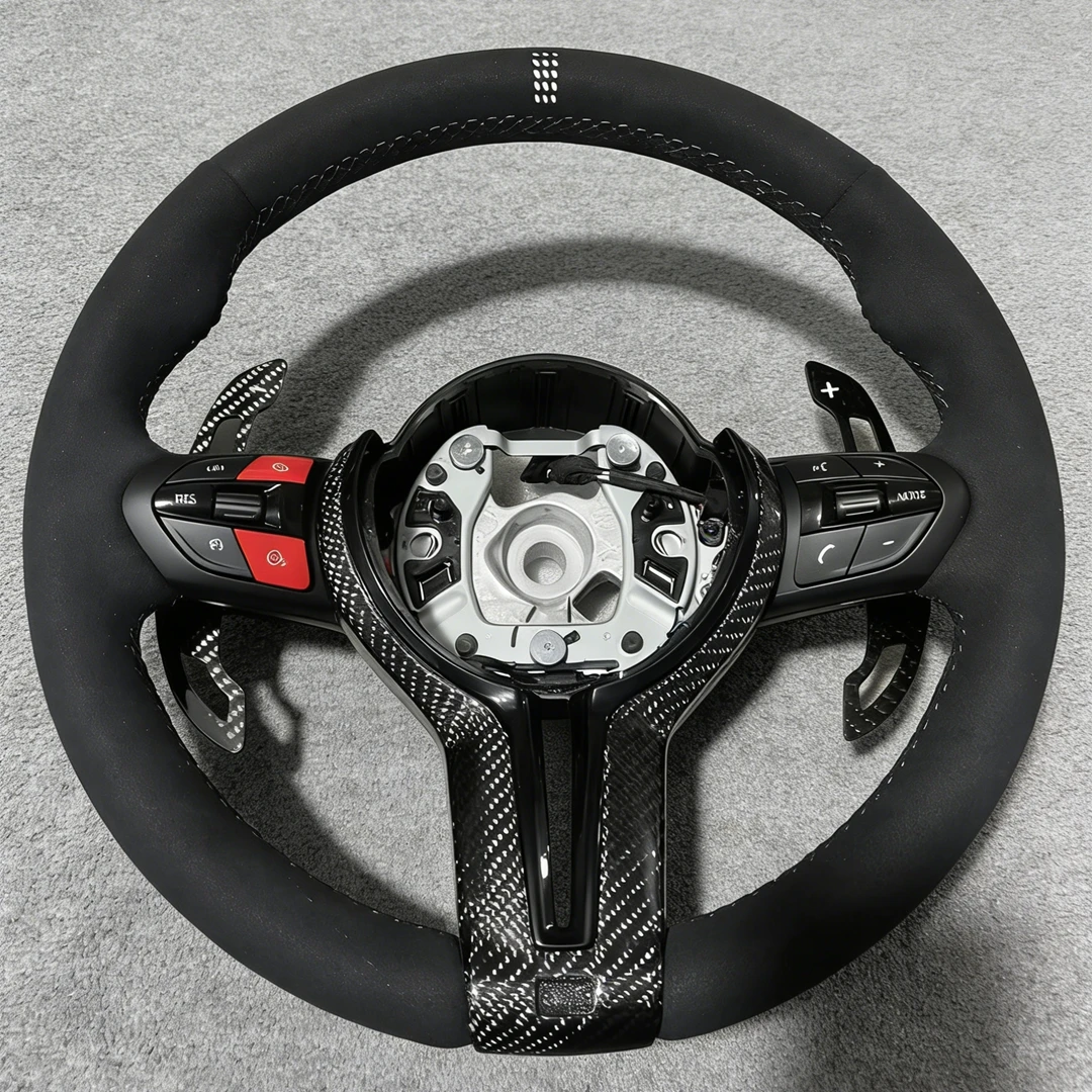 For F10 F11 F20 F21 F22 F30 F31 F32 F36 F80 F82 M3 M4 M Sport Leather Steering Wheel Sport Interior Steering Wheel for BMW
For F10 F11 F20 F21 F22 F30 F31 F32 F36 F80 F82 M3 M4 M Sport Leather Steering Wheel Sport Interior Steering Wheel for BMW