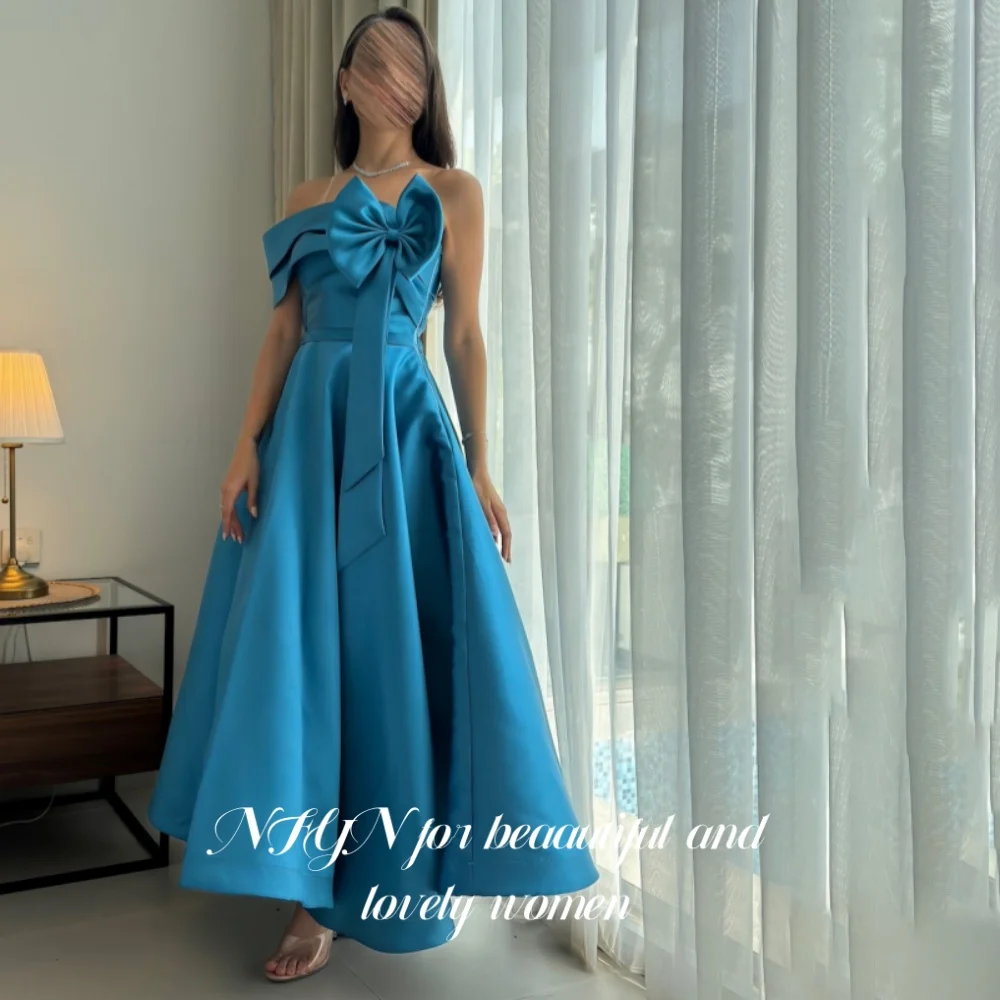 NFYN Blue Elegant Prom Dresses 3D-Flowers Pleating One Shoulder Party Dress Satin A-Line Evening Dresses حزب فساتين Customized
NFYN Blue Elegant Prom Dresses 3D-Flowers Pleating One Shoulder Party Dress Satin A-Line Evening Dresses حزب فساتين Customized