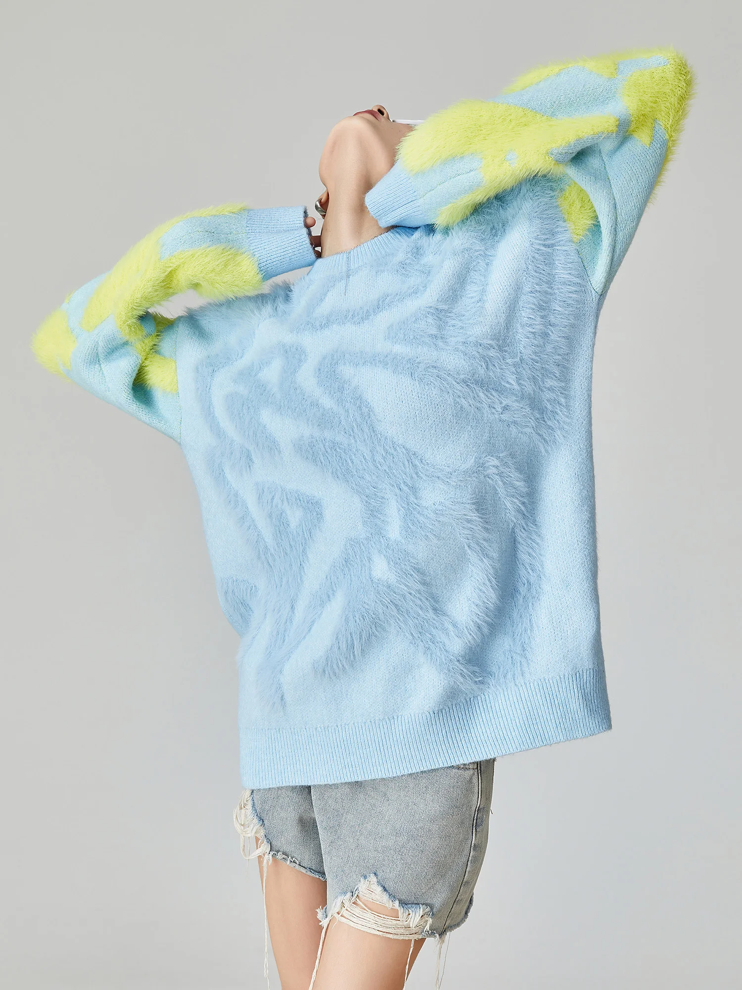 Blue Knitted Fufu Lazy Sle Women's Sweater Spring 2026 New Color Colion Aosphere Camere Top Commute Loose Fit Long S...
Blue Knitted Fufu Lazy Sle Women's Sweater Spring 2026 New Color Colion Aosphere Camere Top Commute Loose Fit Long S...