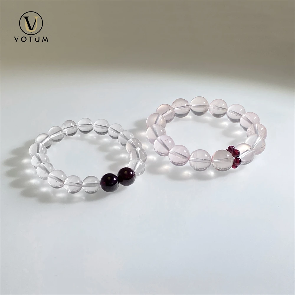 Votum Natural Rose Quartz Garnet Bracelets Set for Women Lady Friendship Gift Bracelet Semi-precious Gemstone Beads Jewelry
Votum Natural Rose Quartz Garnet Bracelets Set for Women Lady Friendship Gift Bracelet Semi-precious Gemstone Beads Jewelry