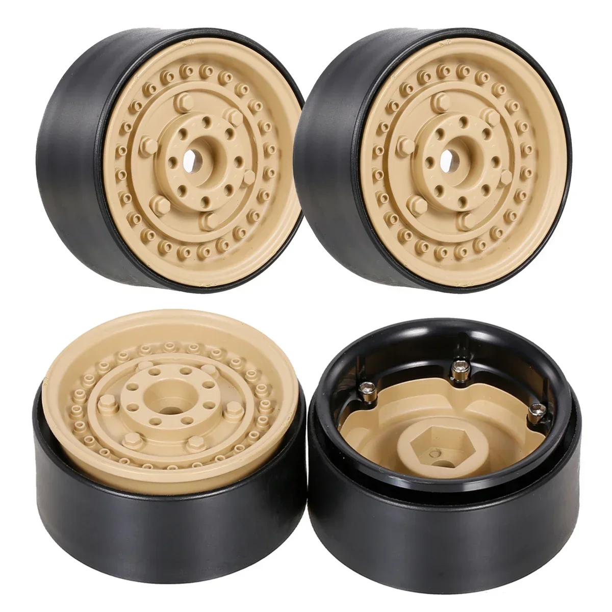 116g/pcs 1.9" Beadlock Wheel Rim for 1/10 RC Crawler Car Axial SCX10 90046 RedCat Gen8 Traxxas TRX-4
116g/pcs 1.9" Beadlock Wheel Rim for 1/10 RC Crawler Car Axial SCX10 90046 RedCat Gen8 Traxxas TRX-4