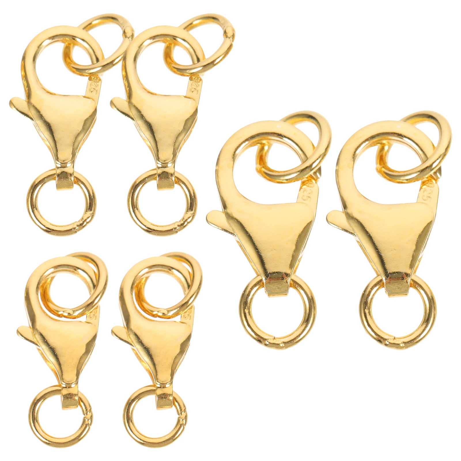 6pcs Silver Lobster Clasps S925 Necklace Rings Durable Jewelry Making Gifts Bracelet Closures DIY Projects Accessories
6pcs Silver Lobster Clasps S925 Necklace Rings Durable Jewelry Making Gifts Bracelet Closures DIY Projects Accessories