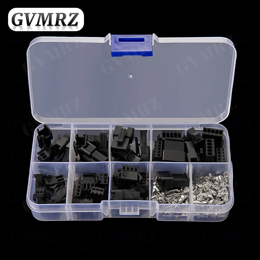 200PCS SM2.54 Kit Box 2p 3p 4p 5p 2.54mm Pitch Female and Male Connector Adapters Each 5 Pairs
200PCS SM2.54 Kit Box 2p 3p 4p 5p 2.54mm Pitch Female and Male Connector Adapters Each 5 Pairs
