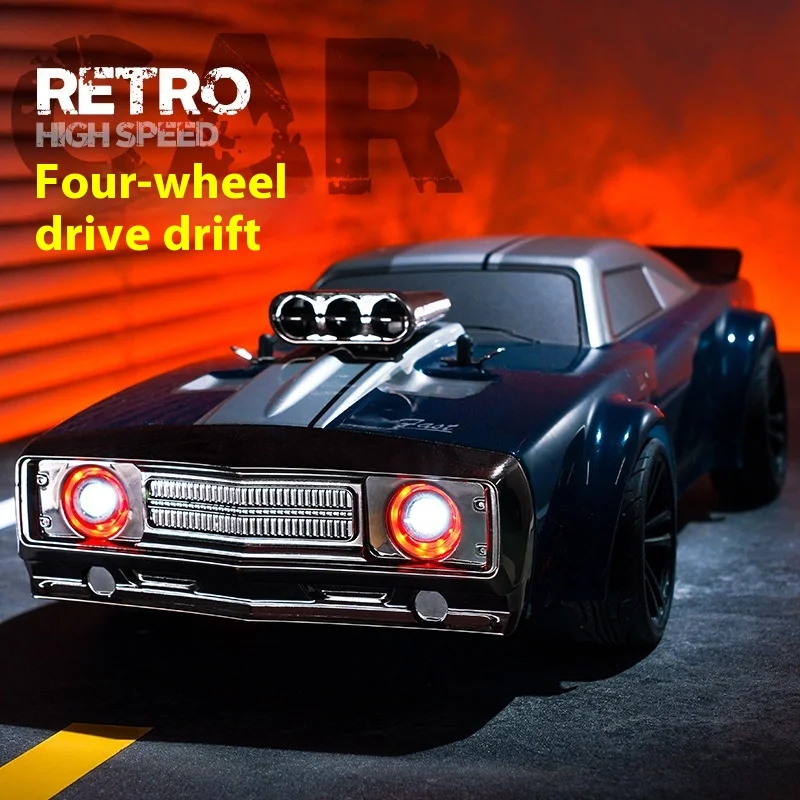 Q142 Remote-Controlled High-Speed Drift Racing Car 1/16 Four-Wheel Drive 35km/H Ambient Light Muscle Flat Sports Car
Q142 Remote-Controlled High-Speed Drift Racing Car 1/16 Four-Wheel Drive 35km/H Ambient Light Muscle Flat Sports Car