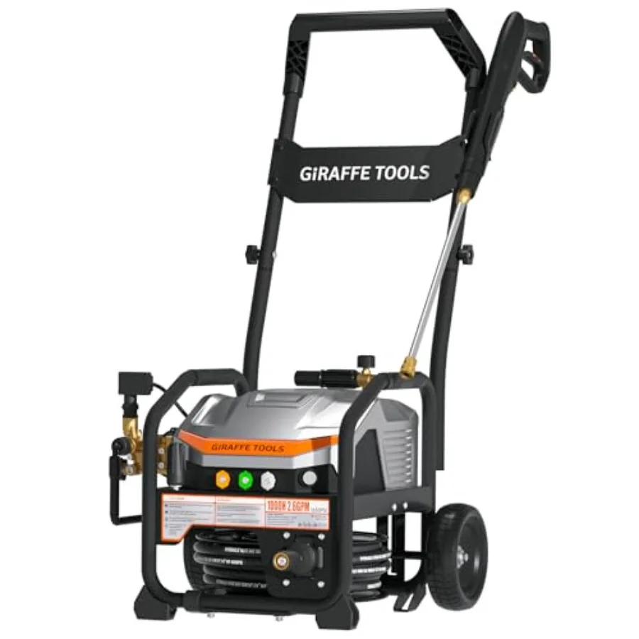Crossfalls Retractable Pressure Washer for outdoor cleaning, aluminum alloy body, black and gray, 2.6GPM/1650PSI with brushless
Crossfalls Retractable Pressure Washer for outdoor cleaning, aluminum alloy body, black and gray, 2.6GPM/1650PSI with brushless