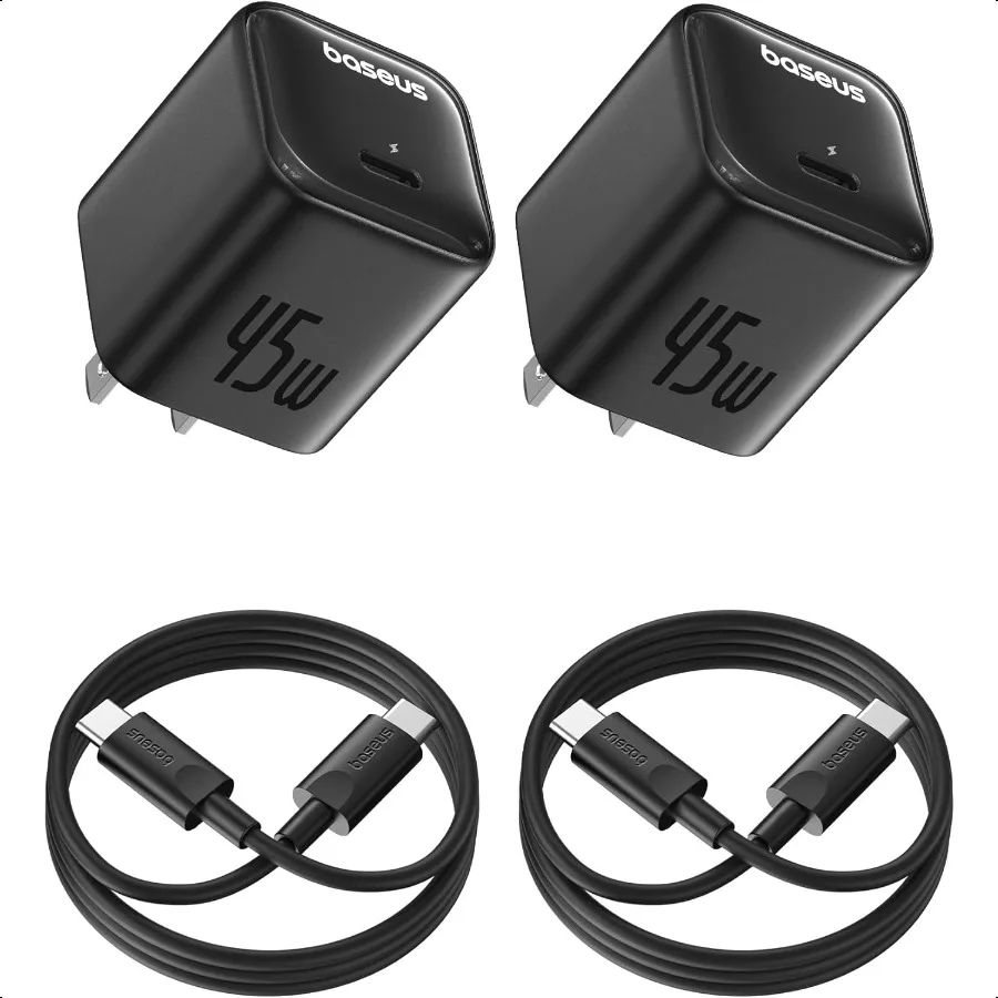 45W USB C Charger Block 2 Pack PPS Fast Charger Type C with USBC Cable for iPhone 16 15 Series iPad Galaxy S24 Ultra and More S
45W USB C Charger Block 2 Pack PPS Fast Charger Type C with USBC Cable for iPhone 16 15 Series iPad Galaxy S24 Ultra and More S