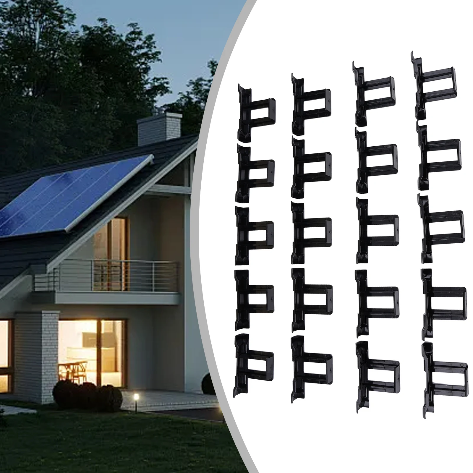 20Pcs Solar Panel Water Drainage Clips Kit PV Modules Cleaning Clips For Water Drain 30mm/35mm/40mm Plastic Solar Panel Mud Clip
20Pcs Solar Panel Water Drainage Clips Kit PV Modules Cleaning Clips For Water Drain 30mm/35mm/40mm Plastic Solar Panel Mud Clip
