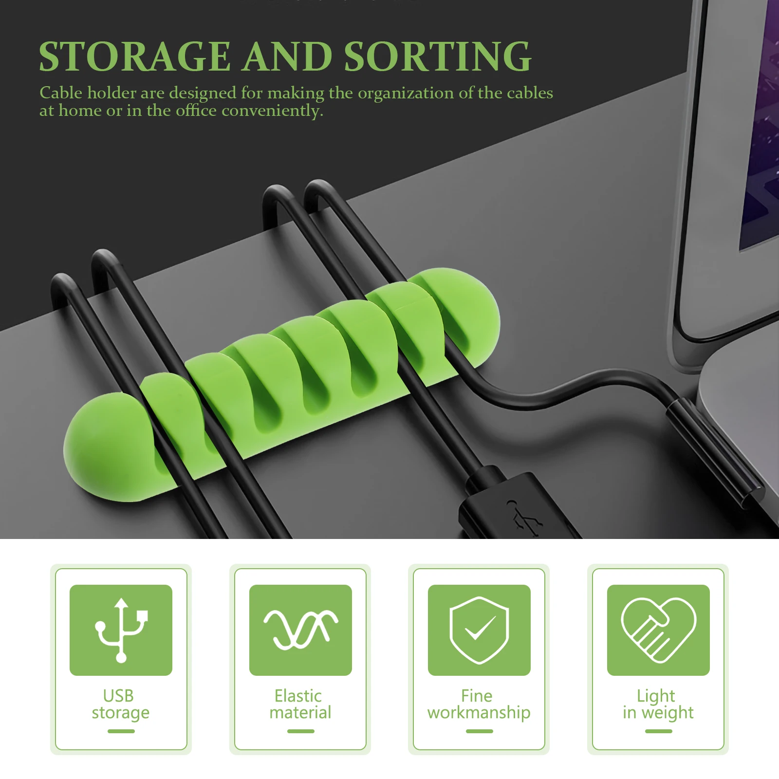 4 Pcs Cable ganizer Wire Holder Cord Management Desk Accessories Small Size Lightweight Practical Data Cable Fixer
4 Pcs Cable ganizer Wire Holder Cord Management Desk Accessories Small Size Lightweight Practical Data Cable Fixer