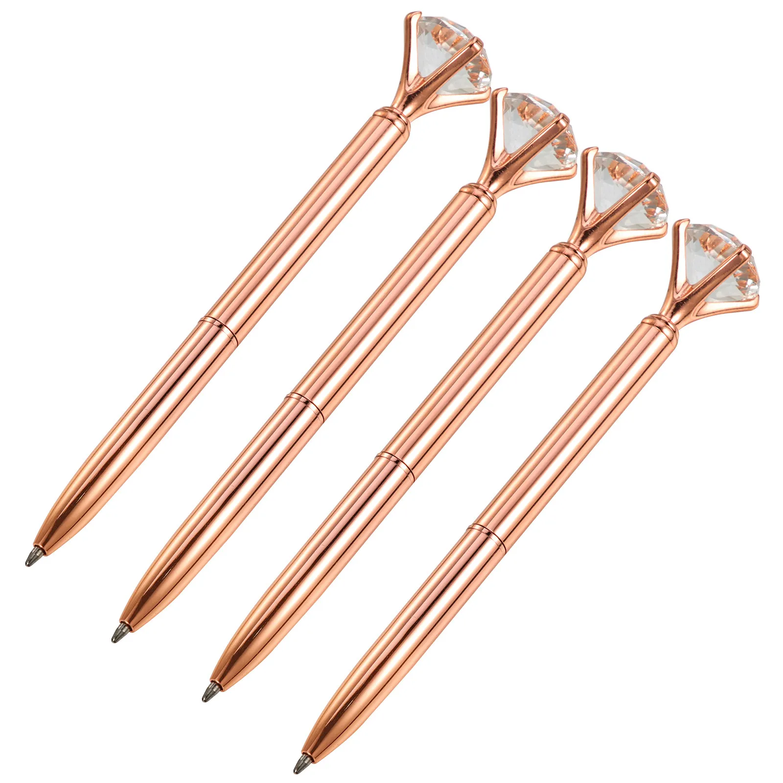 4Pcs Diamond Decor Metal Ballpoint Pens High Grade Smooth Writing Ergonomic Portable Pen for Graduation Gifts Students Daily Use
4Pcs Diamond Decor Metal Ballpoint Pens High Grade Smooth Writing Ergonomic Portable Pen for Graduation Gifts Students Daily Use