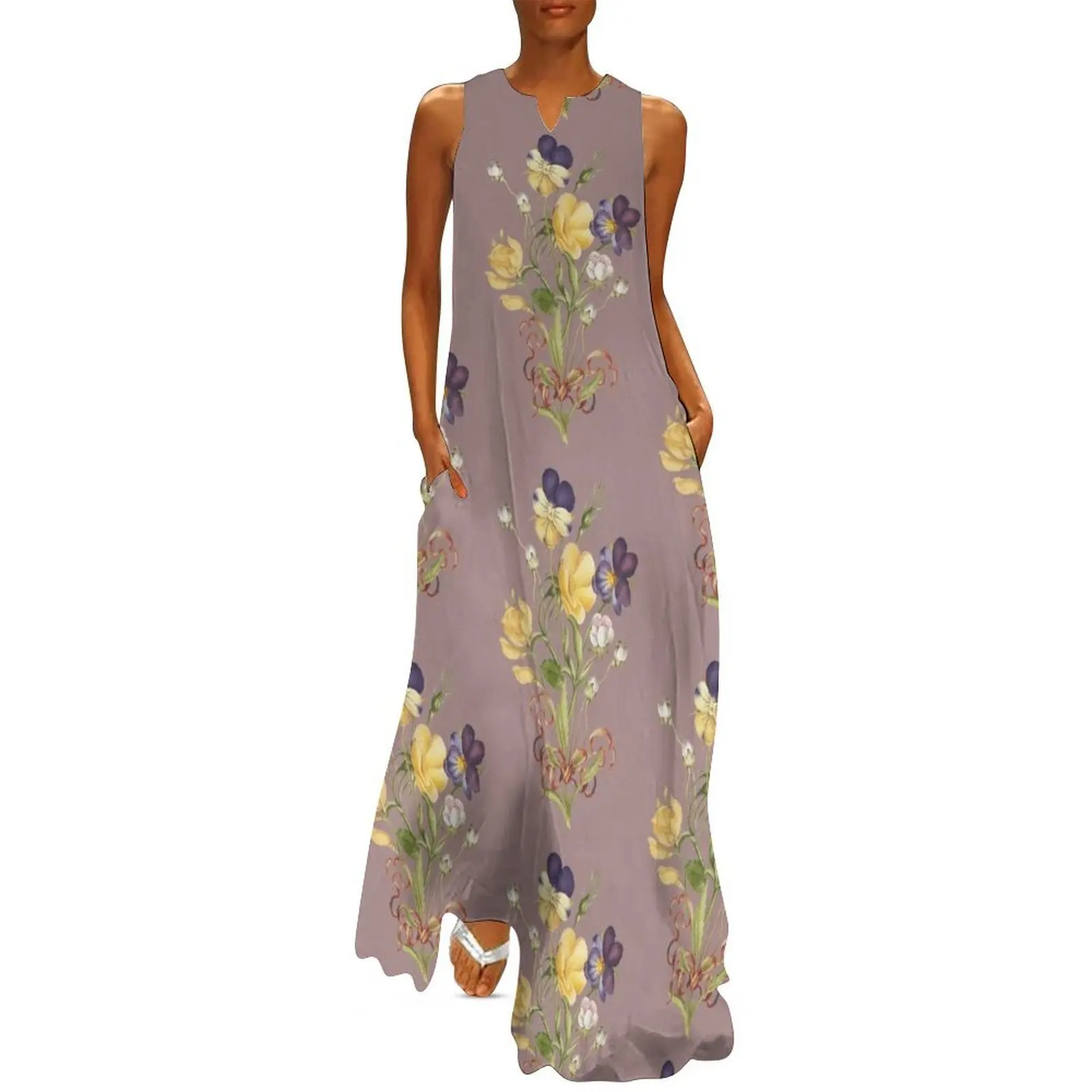 Vintage Pansy Flower Bouquet Long Dress woman dress luxury evening dresses for women 2025 wedding dresses for woman
Vintage Pansy Flower Bouquet Long Dress woman dress luxury evening dresses for women 2025 wedding dresses for woman
