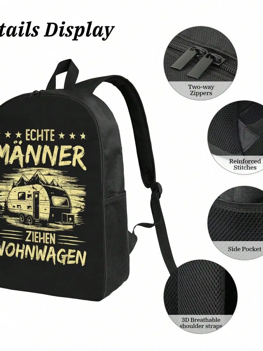 Campervan German Text Backpack For Adults Laptop Bag 17 Inch Large Capacity Daily Commute
Campervan German Text Backpack For Adults Laptop Bag 17 Inch Large Capacity Daily Commute