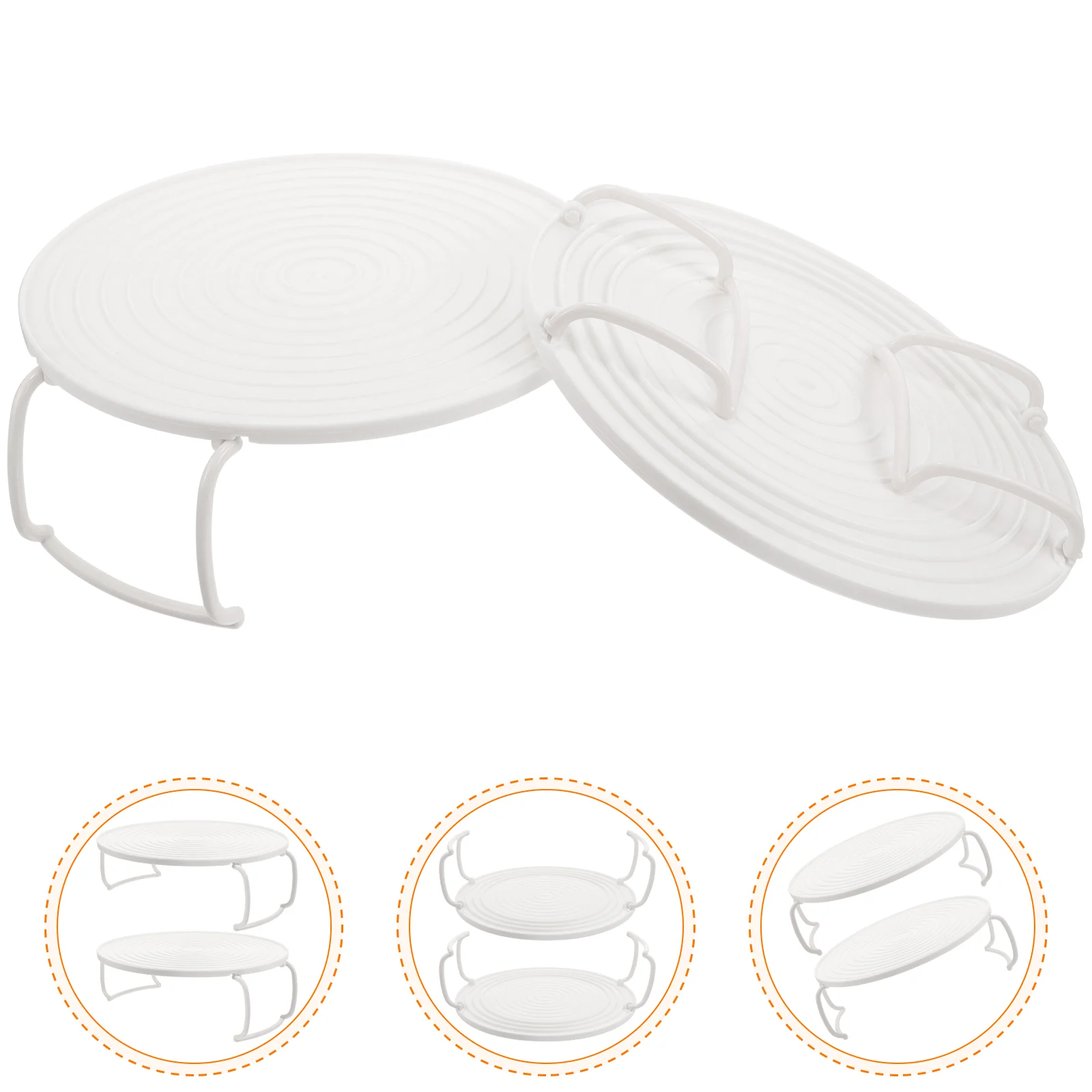 2 Pcs Microwave Oven Steamer Storage Rack Shelf Microwaves Dish Rounded Food Tray
2 Pcs Microwave Oven Steamer Storage Rack Shelf Microwaves Dish Rounded Food Tray