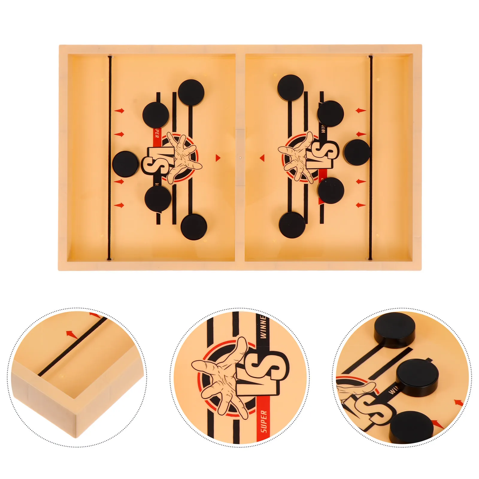 1 Box Wooden Fast Sling Puck Chess Board Family Gathering Game Improve Kids Concentration Hand Eye Coordination
1 Box Wooden Fast Sling Puck Chess Board Family Gathering Game Improve Kids Concentration Hand Eye Coordination