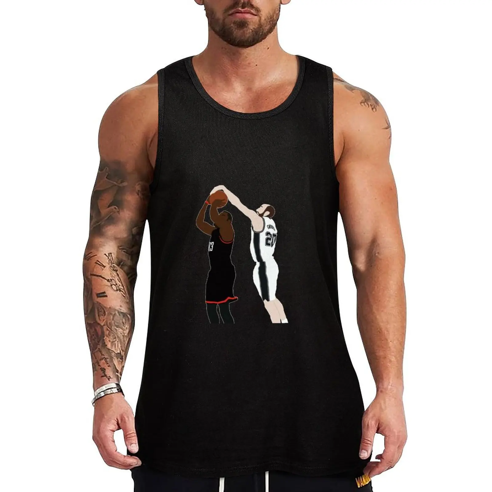Manu Ginobili Block On James Harden Tank Top Men's gym t-shirts T-shirt sports sleeveless Men's t-shirts
Manu Ginobili Block On James Harden Tank Top Men's gym t-shirts T-shirt sports sleeveless Men's t-shirts
