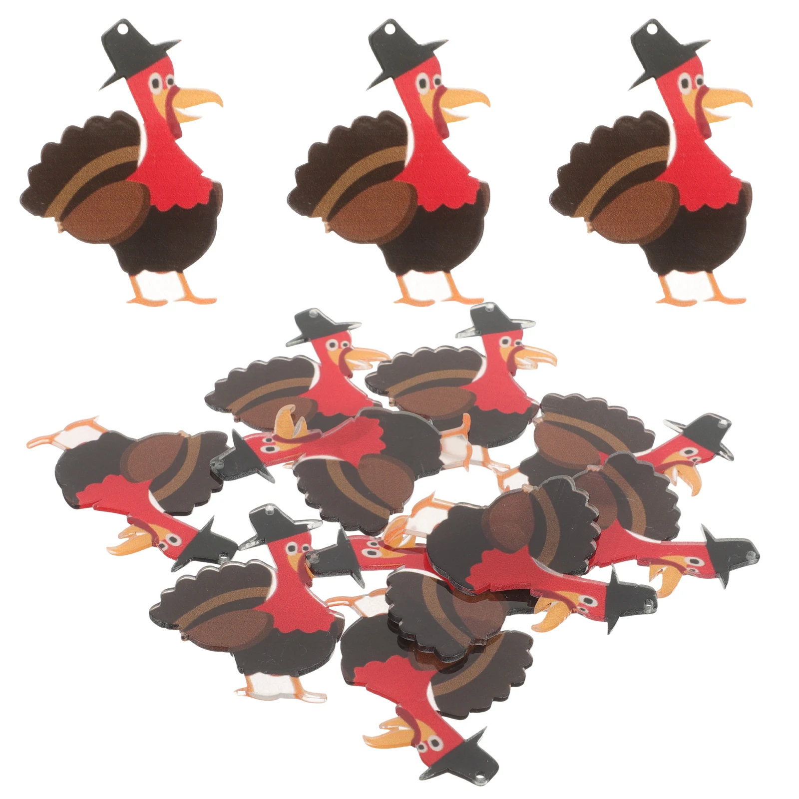 10 Pcs Turkey Acrylic Charms for DIY Jewelry Making Thanksgiving Crafts Necklace Bracelet Decorations Fall Accessories Party
10 Pcs Turkey Acrylic Charms for DIY Jewelry Making Thanksgiving Crafts Necklace Bracelet Decorations Fall Accessories Party