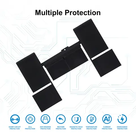 Bateria a1527 para app le macbook pro 12 "a1534 2015 2016 2017 ano mf855 mjy32ch/a + garantia de 24 meses