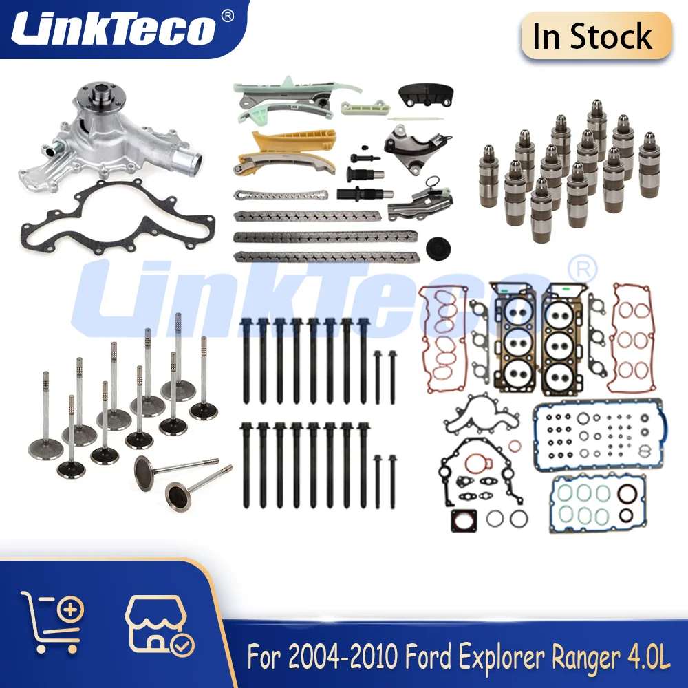 Подъемники двигателя, комплект прокладок клапанов, болты, комплект синхронизации водяного насоса 4,0 л для Ford Explorer Sport Trac Ranger 04-11 Mazda Mercury LR3
Подъемники двигателя, комплект прокладок клапанов, болты, комплект синхронизации водяного насоса 4,0 л для Ford Explorer Sport Trac Ranger 04-11 Mazda Mercury LR3