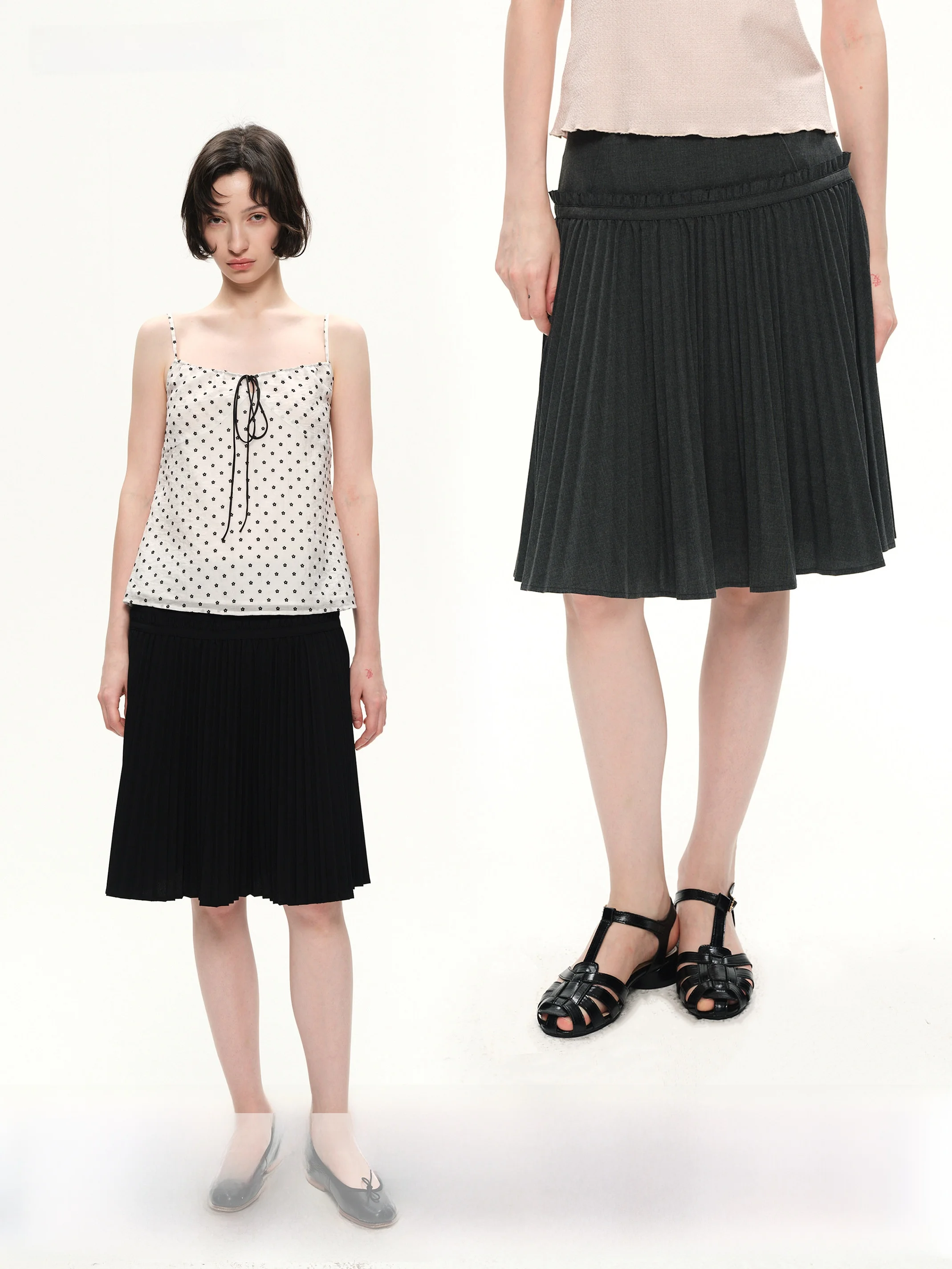 SeeSimple Тонкая однотонная юбка-трапеция с подолом-зонтиком, средней талией, потертая f-длина, простая полиэстеровая юбка Sle Ci для поездок на работу...
SeeSimple Тонкая однотонная юбка-трапеция с подолом-зонтиком, средней талией, потертая f-длина, простая полиэстеровая юбка Sle Ci для поездок на работу...