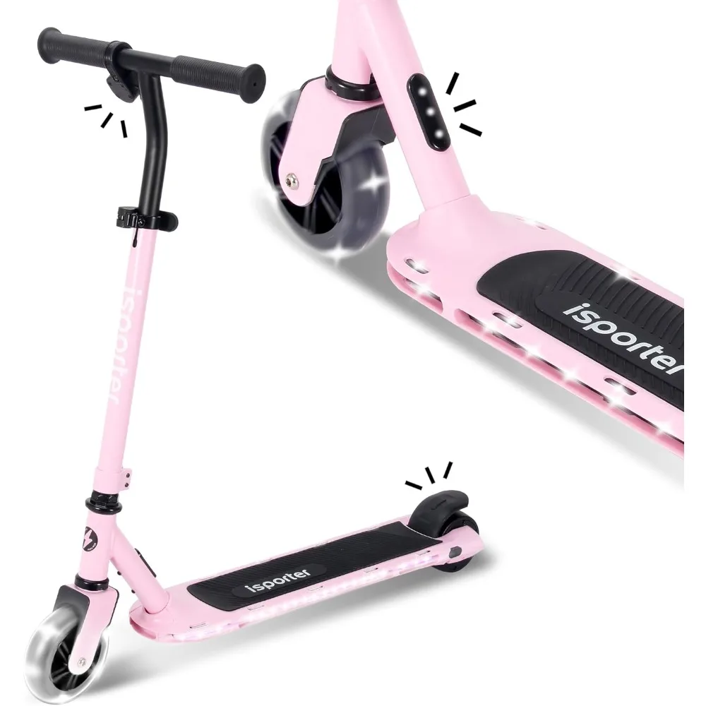 Kids Electric Scooter for Boys and Girls Ages 6-12 or 8-12, with Hand Accelerator, LED Lights, 2 Speed Levels, Battery Indicator
Kids Electric Scooter for Boys and Girls Ages 6-12 or 8-12, with Hand Accelerator, LED Lights, 2 Speed Levels, Battery Indicator