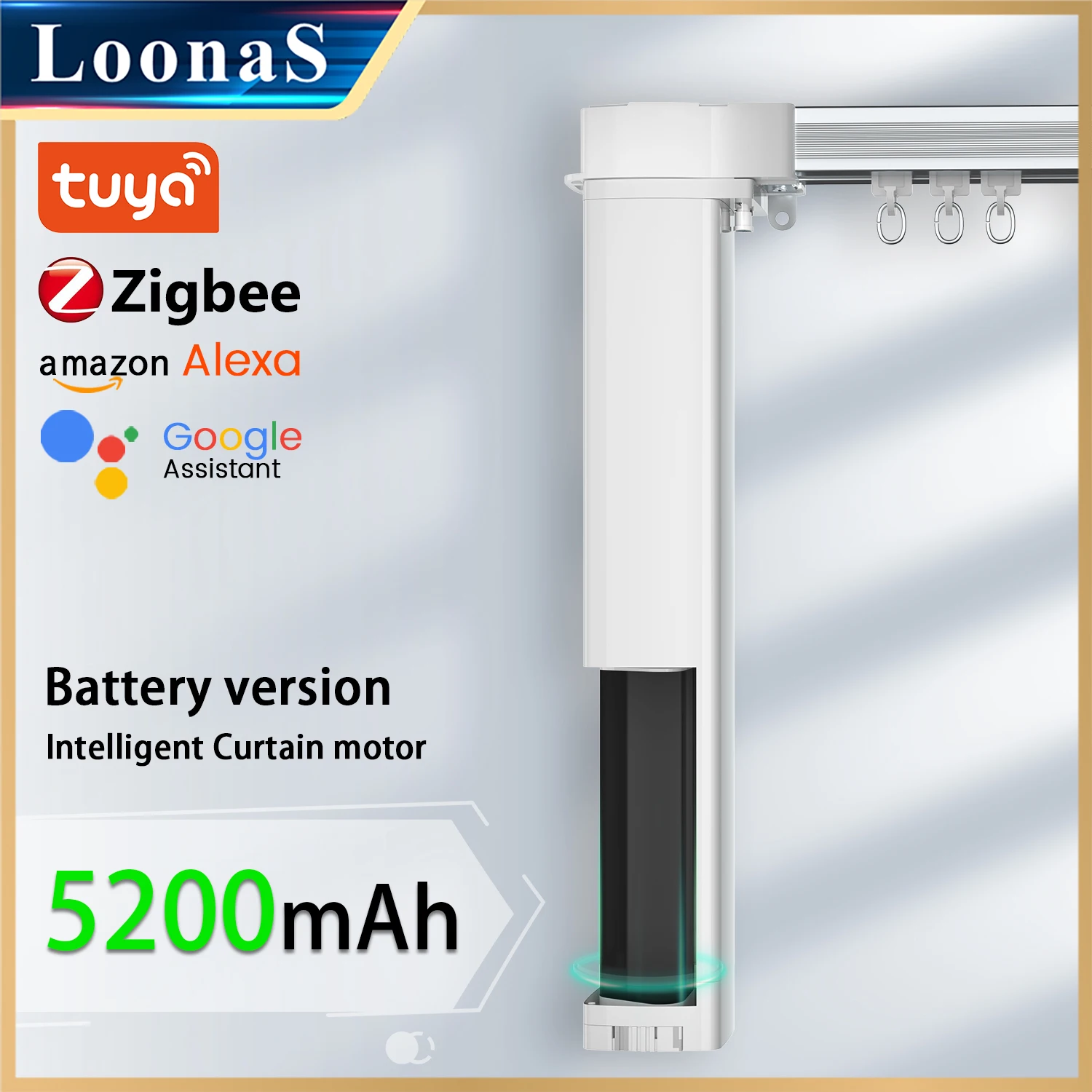 Battery Version 5200mAh Tuya Zigbee Electric Smart Curtain Motor Remote Intelligent 1.3mm Thick Support Alexa Google Assistant
Battery Version 5200mAh Tuya Zigbee Electric Smart Curtain Motor Remote Intelligent 1.3mm Thick Support Alexa Google Assistant