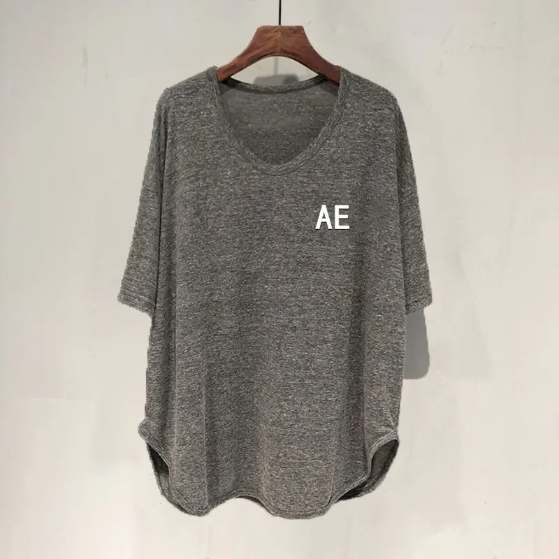 Fashion Design T Shirts Women Loose Medium Length U-neck Short Sleeved T-shirt Casual Tops Summer Curved Hem Thin Tshirt Y2k Top
Fashion Design T Shirts Women Loose Medium Length U-neck Short Sleeved T-shirt Casual Tops Summer Curved Hem Thin Tshirt Y2k Top