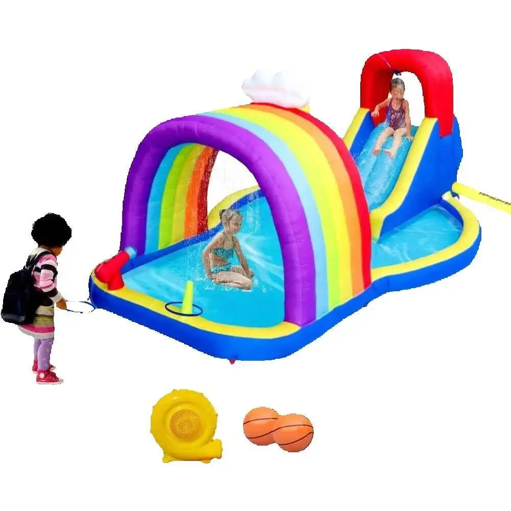 Climbing Rock Pools Swimming Outdoor Iatable With Blower And Rainbow Sprinkler Pool Iatables Slide Amusement
Climbing Rock Pools Swimming Outdoor Iatable With Blower And Rainbow Sprinkler Pool Iatables Slide Amusement